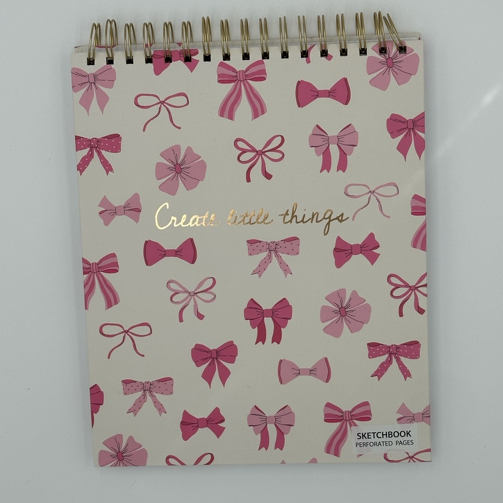 Pink Bow Sketchbook